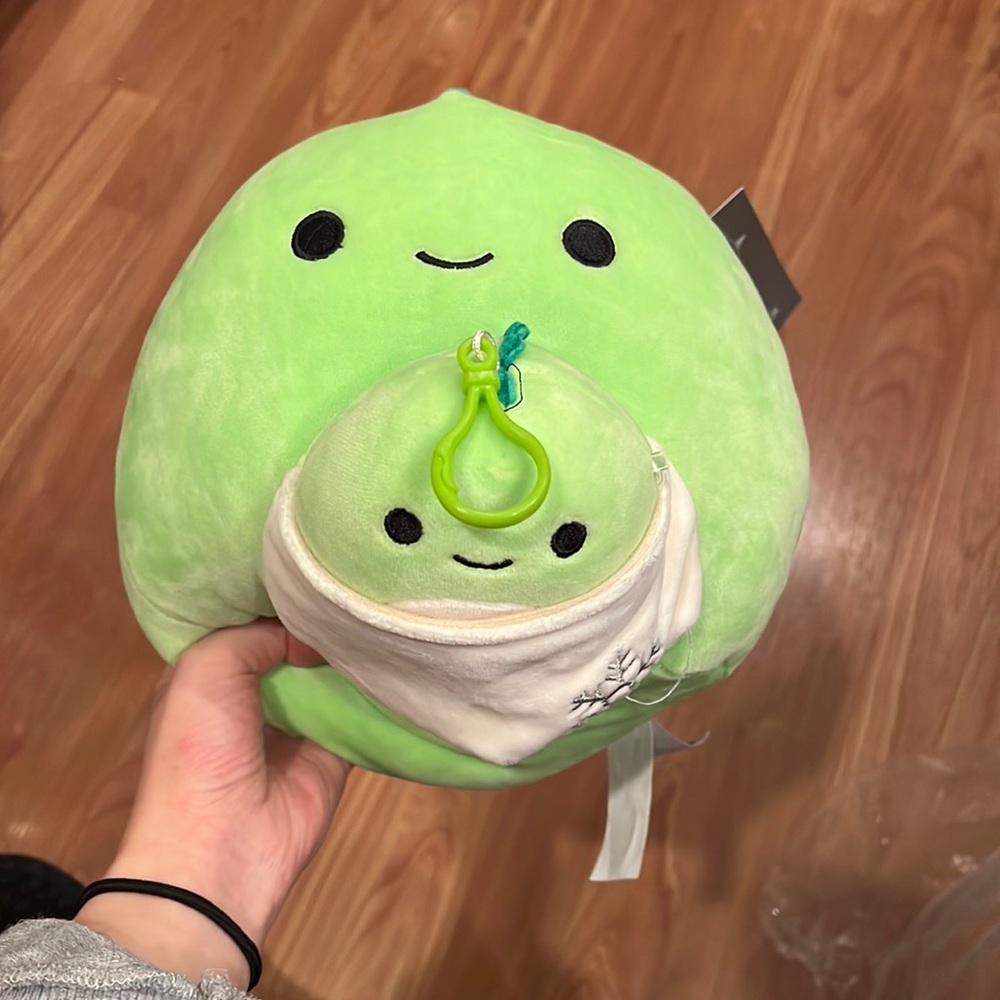 Danny with baby Squishmallow